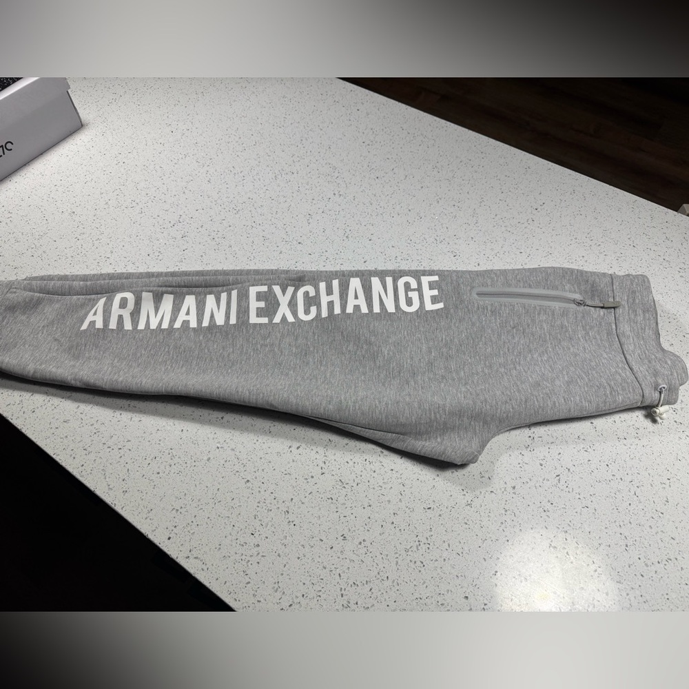 A/X Armani Exchange Grey Joggers with Pockets